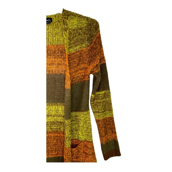 Rue21 Open Front Long Cardigan Size: L - Picture 3 of 4